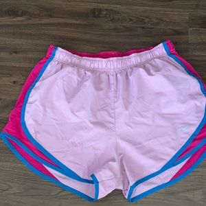 NIKE DRI-FIT tricolor pink blue shorts